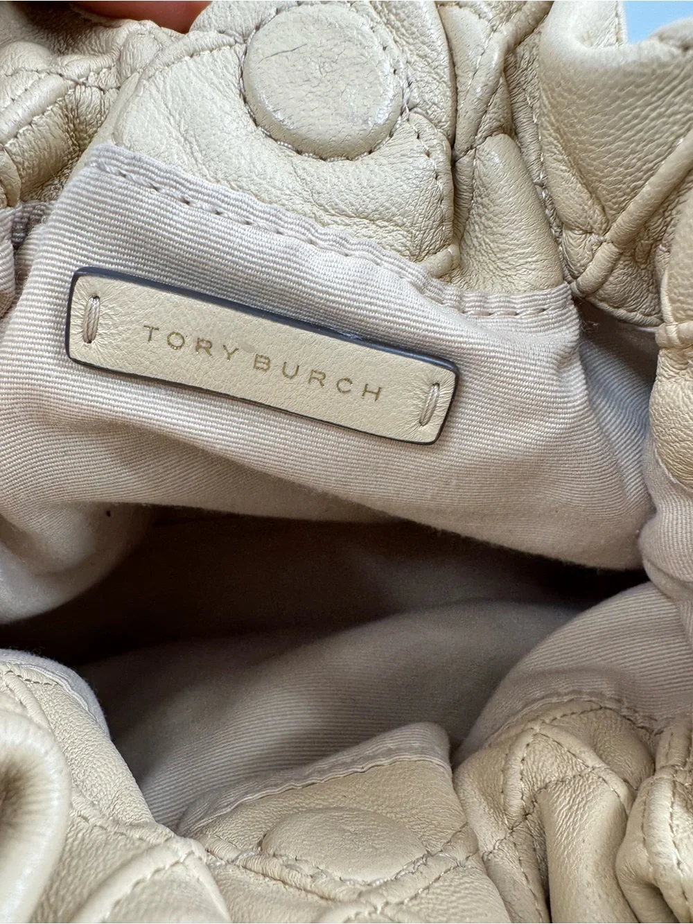 Designer-Inspired Cream Quilted Shoulder Bag with Chain Strap